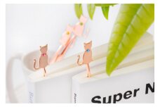 【誕生石ブックマーカー】＜11月 シトリン＞猫しおり 読書 おしゃれ ブックマーク 栞 ギフト