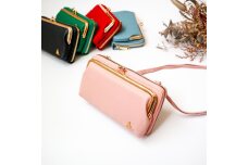 【ピンク】スマホショルダー お財布ショルダー がま口 がま口財布 スマホポーチ スマホポシェット