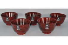 ◇はもん汁椀 根来 5個入り【TN65】