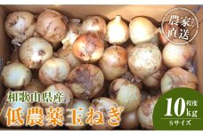 ［2026年発送分・先行予約］農家さん直送 低農薬玉ねぎ Sサイズ 10kg程度