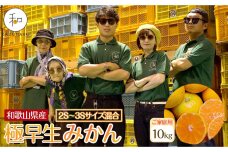 家庭用 森本農園の手選別 極早生小粒みかん 約10kg 和歌山県産 2S・3Sサイズ混合 