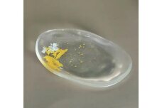 ビーンズ型小皿 クリア（金箔） ［NF126］