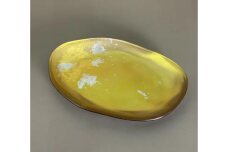 ビーンズ型小皿 パールゴールド（金箔） ［NF127］