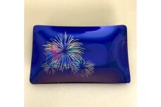 角小皿 花火 マジョブルー ［NF131］