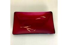 角小皿 鯉 赤溜 ［NF133］