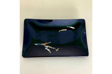 角小皿 鯉 漆黒 ［NF134］