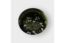 丸小皿 牡丹 梨地グリーン ［NF148］