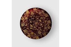 丸小皿 花舞 赤溜 ［NF149］