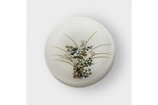 丸小皿 秋草 純白 ［NF156］