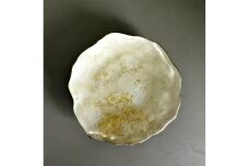 豆皿 口金ロック 古代金箔漆白 ［NF168］