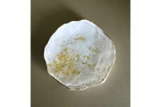 豆皿 口金ロック 古代金箔純白 ［NF169］