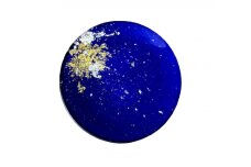 丸小皿 古代（金箔）瑠璃色［NF174］