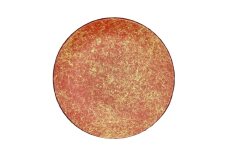 丸小皿 乱糸（マット仕上げ）本朱［NF181］