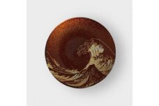 丸小皿 北斎 梨地レッド ［NF262］