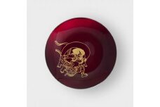 丸小皿 風神 赤溜 ［NF260］