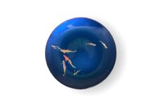 丸小皿 鯉 マジョブルー ［NF264］