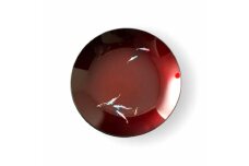 丸小皿 鯉 赤溜 ［NF266］