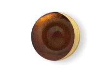 丸小皿  三日月 梨地レッド ［NF272］