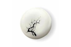 丸小皿  桜 純白（墨桜） ［NF274］