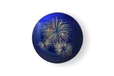 丸小皿 花火 マジョブルー ［NF275］