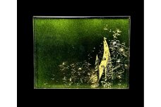 すし下駄 登り孔雀 梨地グリーン ［NF287］