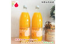 【数量限定】清見オレンジ100%のジュース(無添加ストレート)　1,000ml×2本セット 