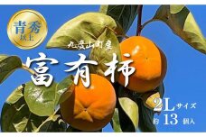 ［先行予約］富有柿（青秀以上 2Lサイズ 約13個入り）［2026年11月下旬より順次発送］