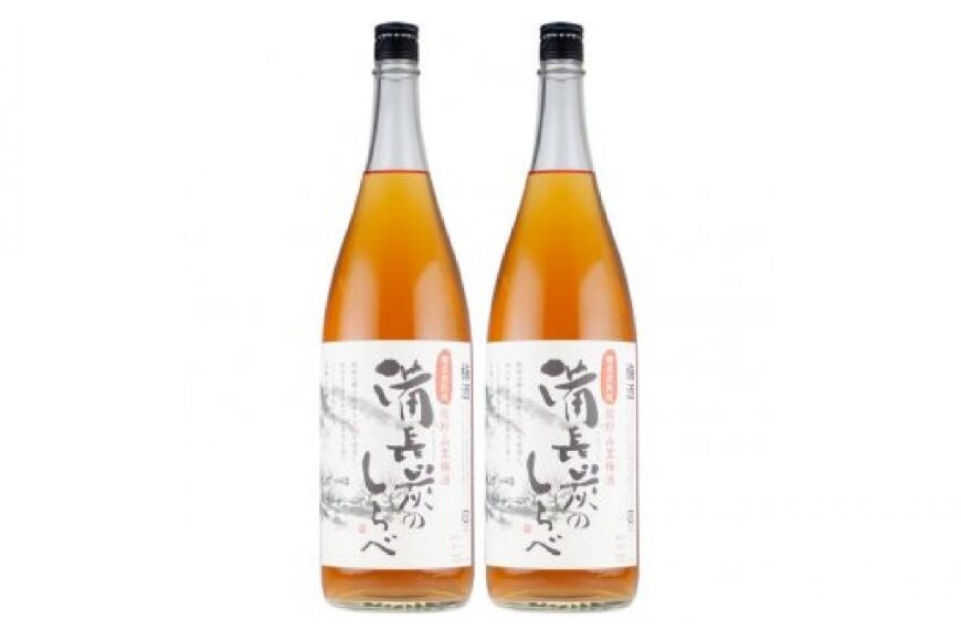 V6110_備長炭のしらべ熊野山里梅酒 （備長炭熟成）1800ml×2本（C005）