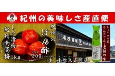 M6119_紀州南高梅しそ漬梅干 1kgとぽん酢 1本