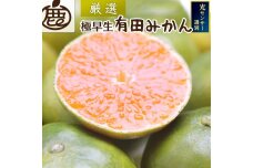 ＜9月より発送＞厳選 極早生有田みかん5kg+150g（傷み補償分）【YN26・ゆら早生】