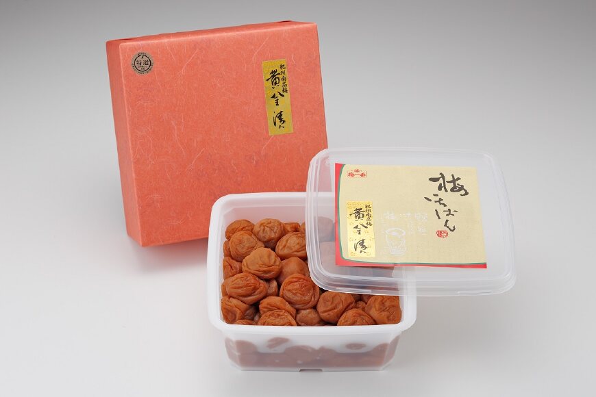 紀州南高梅　はちみつ入梅干「黄金漬」1.5kg