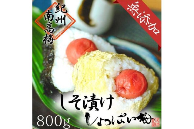 ふるさと納税 「無添加 しそ梅 しょっぱい（小粒800ｇ）紀州南高梅【梅農家手づくり梅干】」 和歌山県白浜町 - ふるさと納税の「ふるさとぷらす」