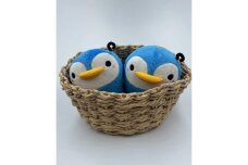 南紀白浜　ご当地キャラクター「しらぺん」ミニぬいぐるみ　かご入りセット