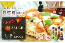 SPICY梅SAUCE＆SPICYしそSAUCE4本セット(各2本) 