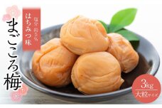 極上 紀州南高梅 はちみつ梅干し 3Lサイズ以上 合計約3kg (1kg×3) 塩分5％ 化粧箱入