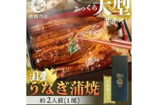 大型サイズ ふっくら柔らか 国産うなぎ蒲焼き 1尾（約2人前）化粧箱入［UT04］