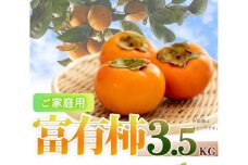 【ご家庭用わけあり】富有柿　約3．５ｋｇ　「2025年11月上旬以降発送予定」【UT51】