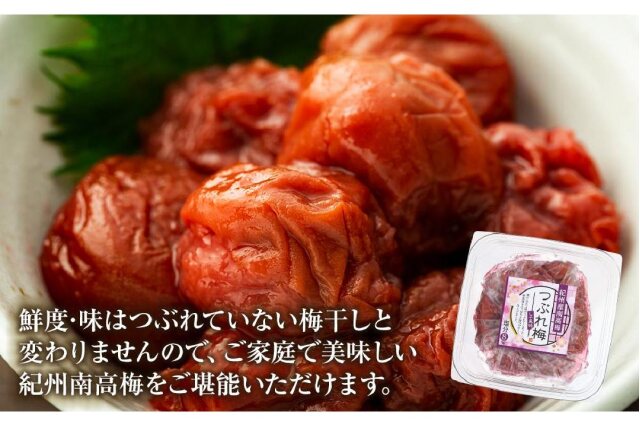 ふるさと納税 「訳あり 紀州産南高梅 つぶれ梅 しそ風味 合計 800g