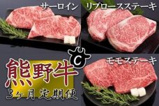 【定期便全3回】熊野牛 極上定期便セットC（1カ月に1回お届け）（全3ヵ月）［MG49］