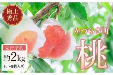 桃 極上秀品 約2kg 6～8個入【先行予約】【2025年7月末から8月末順次発送】こだわり農家厳選