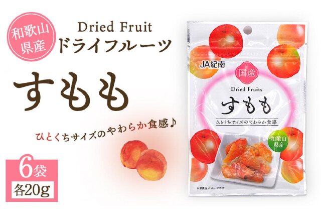 ふるさと納税 「和歌山県産 ドライフルーツ すもも 20g×6袋」 和歌山県