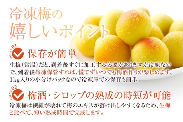 ご当地グルメさんさ専用⭐︎紀州南高梅 2L〜4Lサイズ混合 予約販売 ふるさと納税 「冷凍 紀州南高梅 完熟梅 約2kg L～4Lサイズ混合