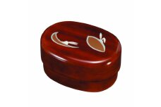 小判入子弁当箱 杢目 かくれんぼ（中子なし）シール付 ［YG485］