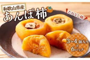 あんぽ柿 6パック 和歌山県産  干柿 乾し柿