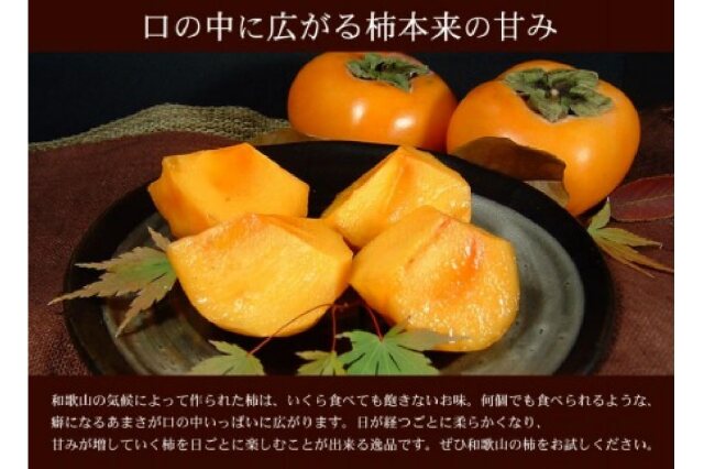 ふるさと納税 「和歌山の種なし柿 約7.5kg（秀品：サイズ・品種