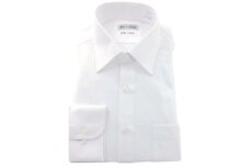 ［P.S.FA］i-shirt メンズ 長袖 白無地 レギュラー ホワイト Lサイズ