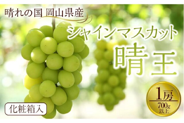 ふるさと納税 「GC10【先行予約】岡山県産 シャインマスカット 『晴王』 1房 700g以上 化粧箱入り」 岡山県倉敷市 - ふるさと納税の「ふるさと ぷらす」