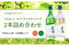 AJ30　ふなおワイナリー マスカット・オブ・アレキサンドリア　2本詰め合わせ（化粧箱入り）