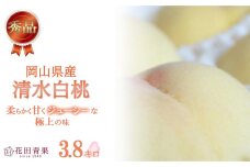HU004【秀品】清水白桃 3.8キロ