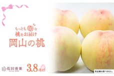 HU012　もっとも旬な桃をお届け 岡山の桃 3.8キロ